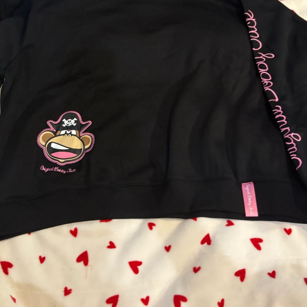 Bobby Jack embroidered sweatshirt size L - surrender your booty graphic - Picture 5 of 10